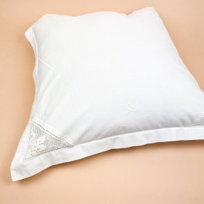 Vintage pudebetr�k med h�klede hj�rner