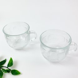 Retro Bowle-Set aus Glas  zehnteilig