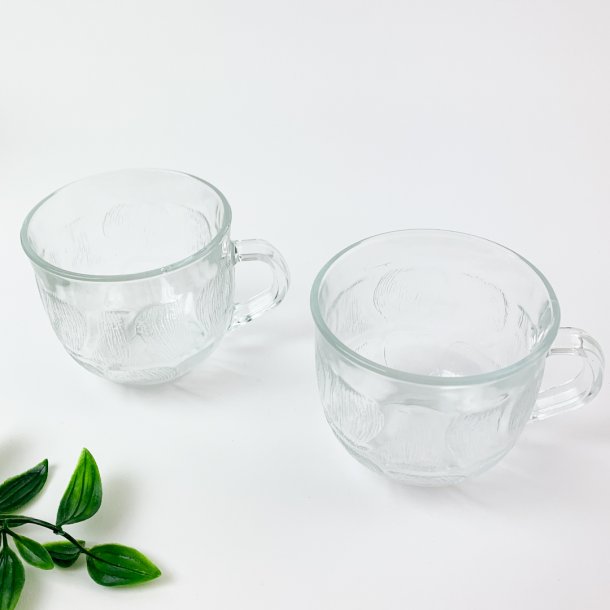 Retro Bowle-Set aus Glas  zehnteilig