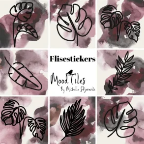 Fliesenaufkleber - Lila Blume