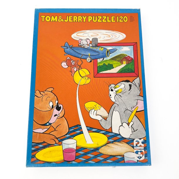 Tom &amp; Jerry retro puslespil