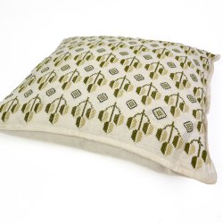 Gr�n vintage pyntepude