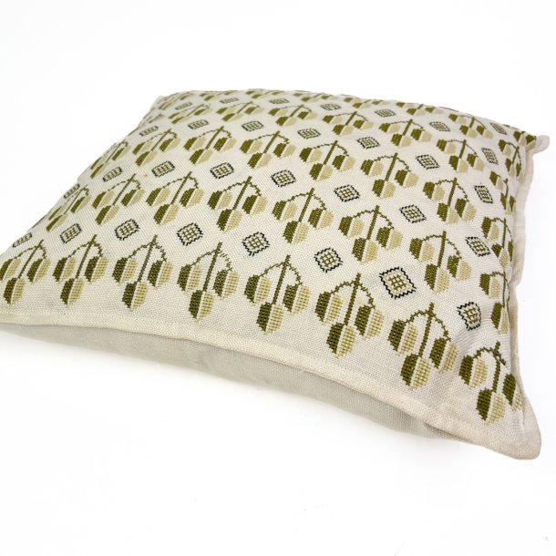 Gr�n vintage pyntepude