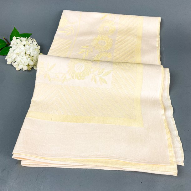 Sart gul vintage damask dug  100 x 100 cm