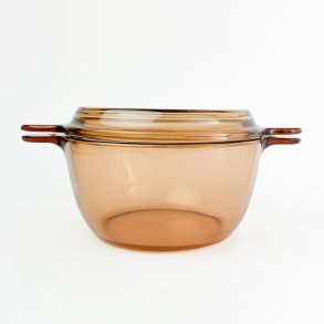 Ildfast rosafarvet vintage glasskl