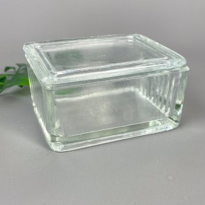 Vintage sm�rsk�l i presset glas