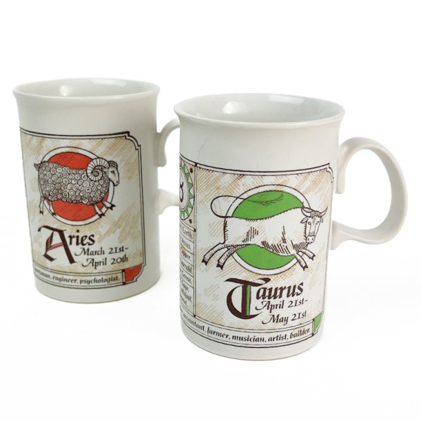  To vintage Dunoon stjernetegnskrus