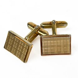 Gyldne vintage manchetknapper