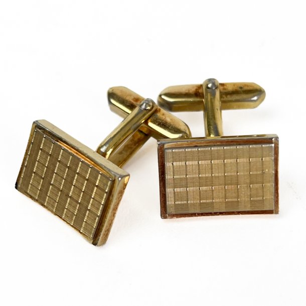 Gyldne vintage manchetknapper
