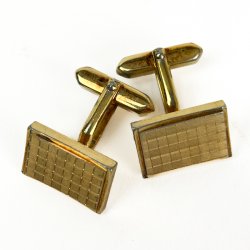 Gyldne vintage manchetknapper