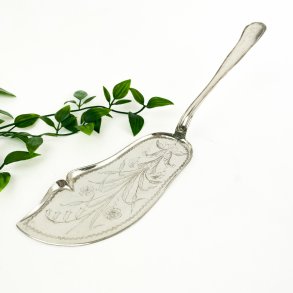 Antiker Fischheber aus Silber  versilbert