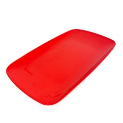 Rotes Retro-Rosti-Tablett  35 cm