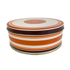 Retro Keksdose mit Streifen