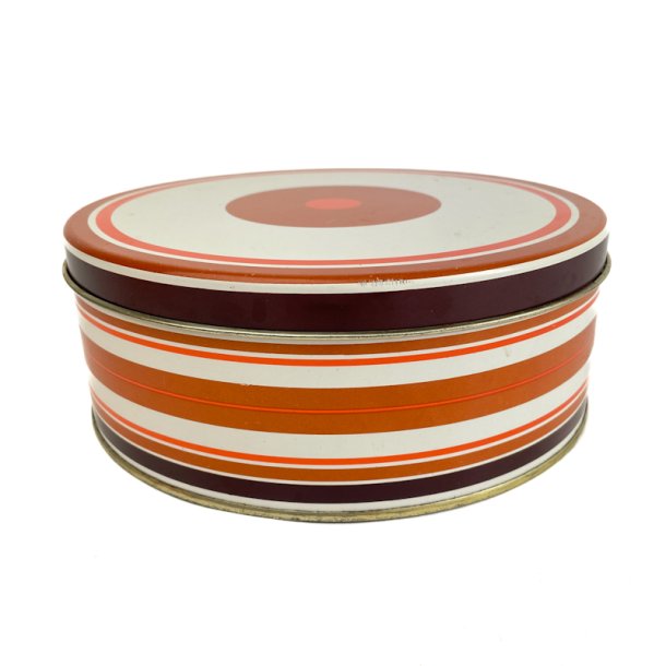 Retro Keksdose mit Streifen