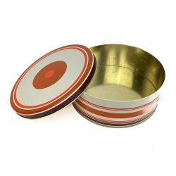 Retro Keksdose mit Streifen