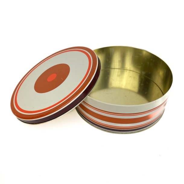 Retro Keksdose mit Streifen