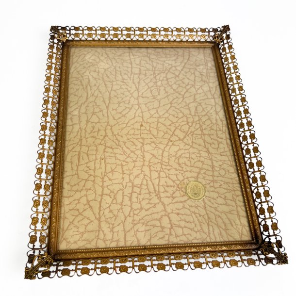 Ornamenteret vintage metalramme