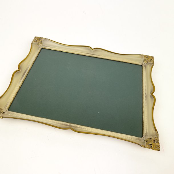 Guldkantet vintage fotoramme