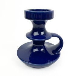 Bl� West Germany keramik lysestage