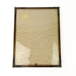 Elegant vintage messingramme
