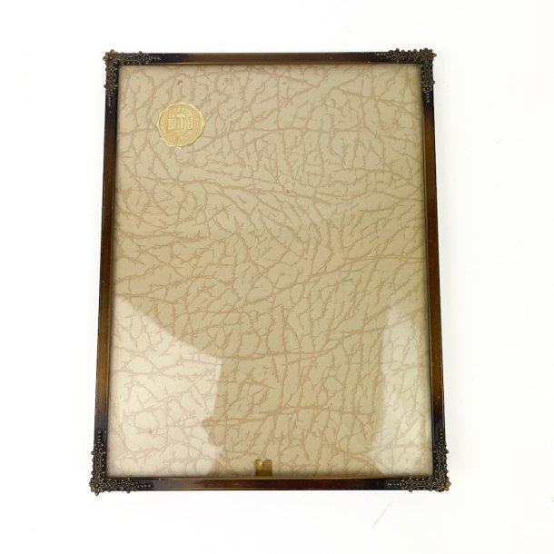 Elegant vintage messingramme