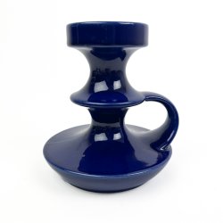 Bl� West Germany keramik lysestage