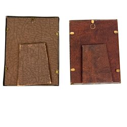 To vintage messingrammer - 15 x 18 cm