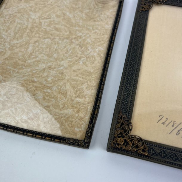 To m�rke vintage billedrammer - 12x16 cm