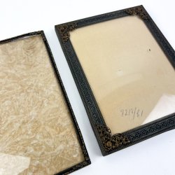 To m�rke vintage billedrammer - 12x16 cm