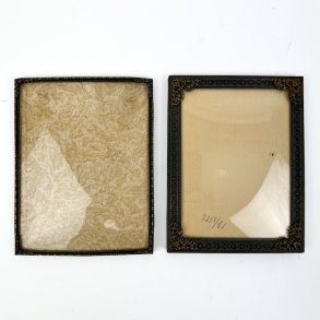 To m�rke vintage billedrammer - 12x16 cm