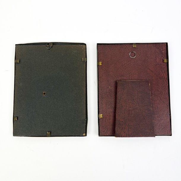 To m�rke vintage billedrammer - 12x16 cm