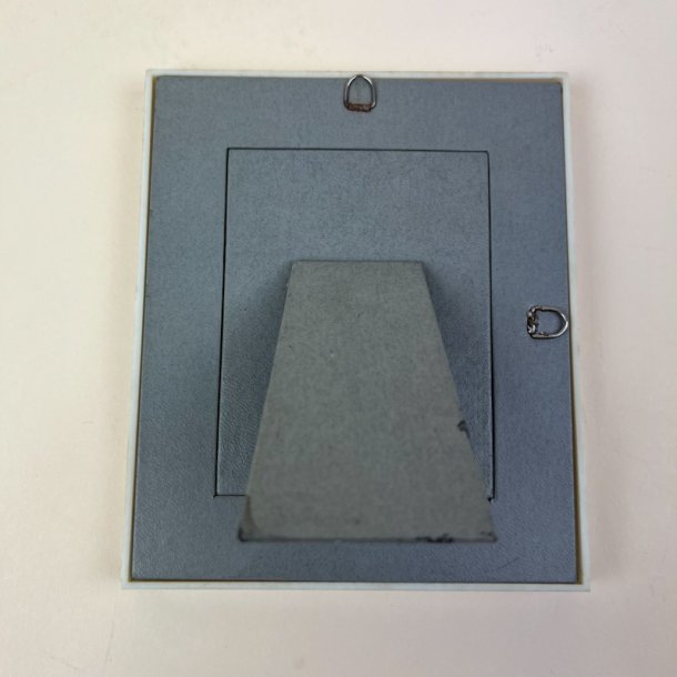 Klassisk oval hvid vintage fotoramme