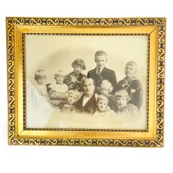 Goldfarbener Vintage-Bilderrahmen