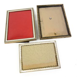 Tre vintage billedrammer - 7x10 / 11x15 cm