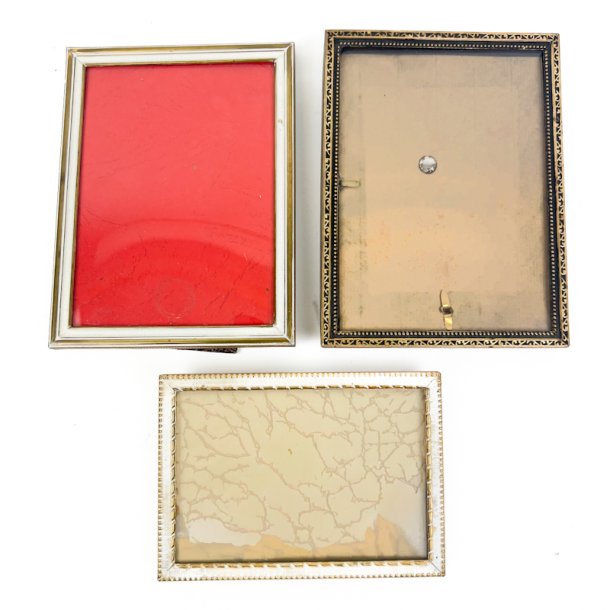 Tre vintage billedrammer - 7x10 / 11x15 cm