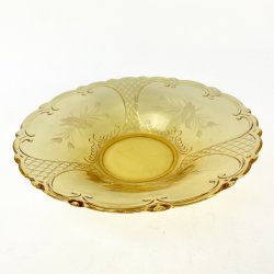 Ravfarvet vintage glassk�l