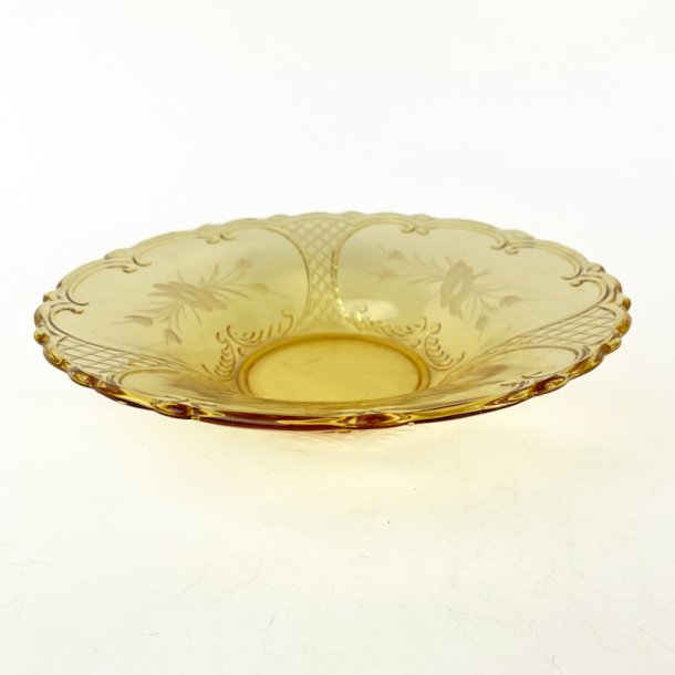 Ravfarvet vintage glassk�l