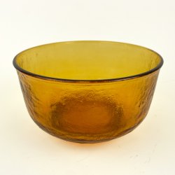 Stor ravfarvet retro glassk�l