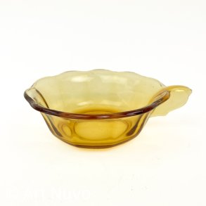 Ravfarvet vintage glassk�l
