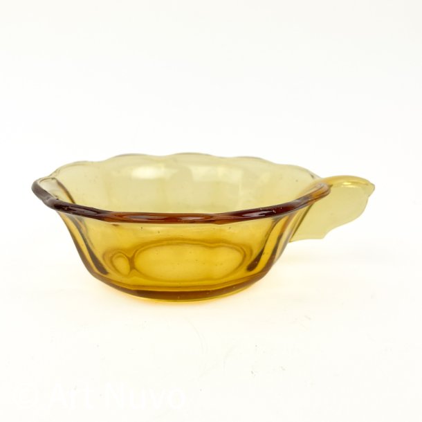 Ravfarvet vintage glassk�l