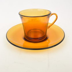 Ravfarvet retro kaffekop