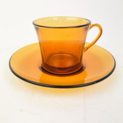 Ravfarvet retro kaffekop