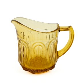  Ravgul vintage fl�dekande glas