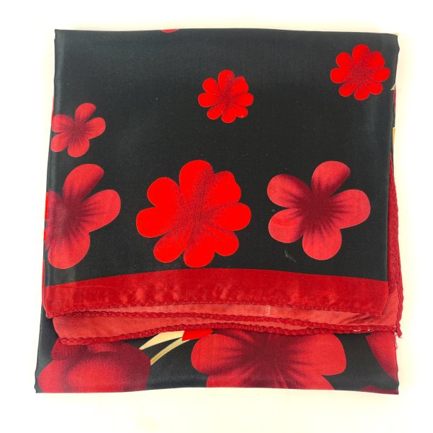 Rotes Vintage Satin Tuch