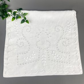 Vintage Nachthemdtasche mit Blumenstickerei