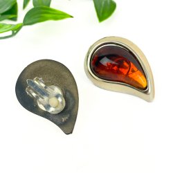 Tropfenfrmige Vintage Ohrclips