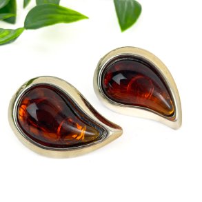 Tropfenfrmige Vintage Ohrclips