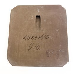 Dekorativ Abbek�s retro keramikrelief