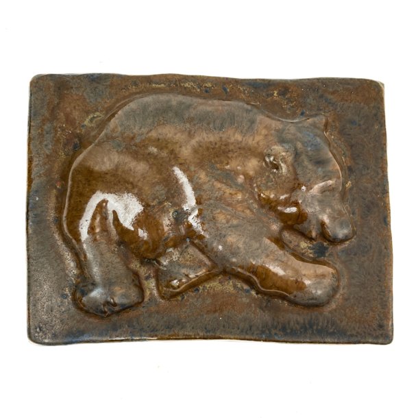 Vintage Keramikrelief mit Br