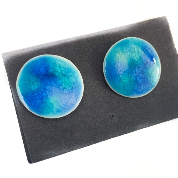 Vintage �restikker i bl� nuancer